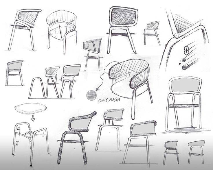 quick chair sketches  Lineweights