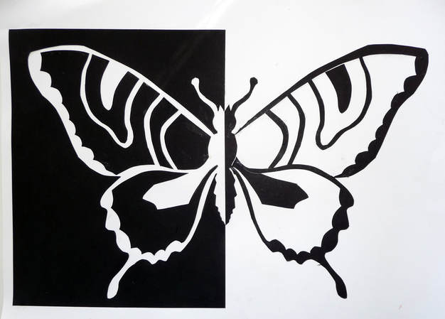 Negative Space Drawing and Cut Out Picture — Science Leadership Academy @  Center City
